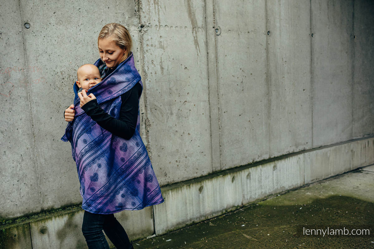 Długi kardigan - rozmiar 2XL/3XL - KOSMICZNA KORONKA #babywearing