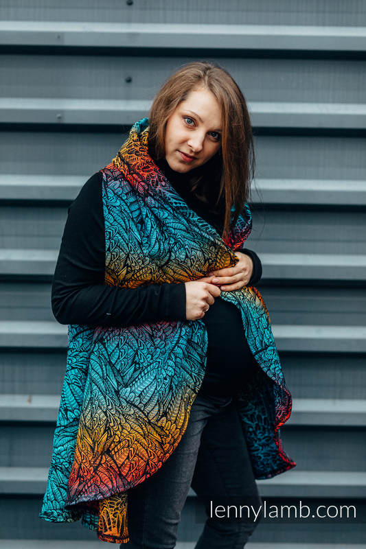 Cardigan long - taille L/XL - WILD SOUL - DAEDALUS (89% Coton, 9% Polyester, 2% Élasthanne) #babywearing