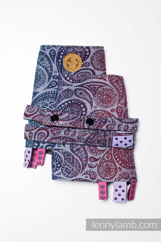 Drool Pads & Reach Straps Set, (60% cotton, 40% polyester) - PAISLEY - KINGDOM  #babywearing