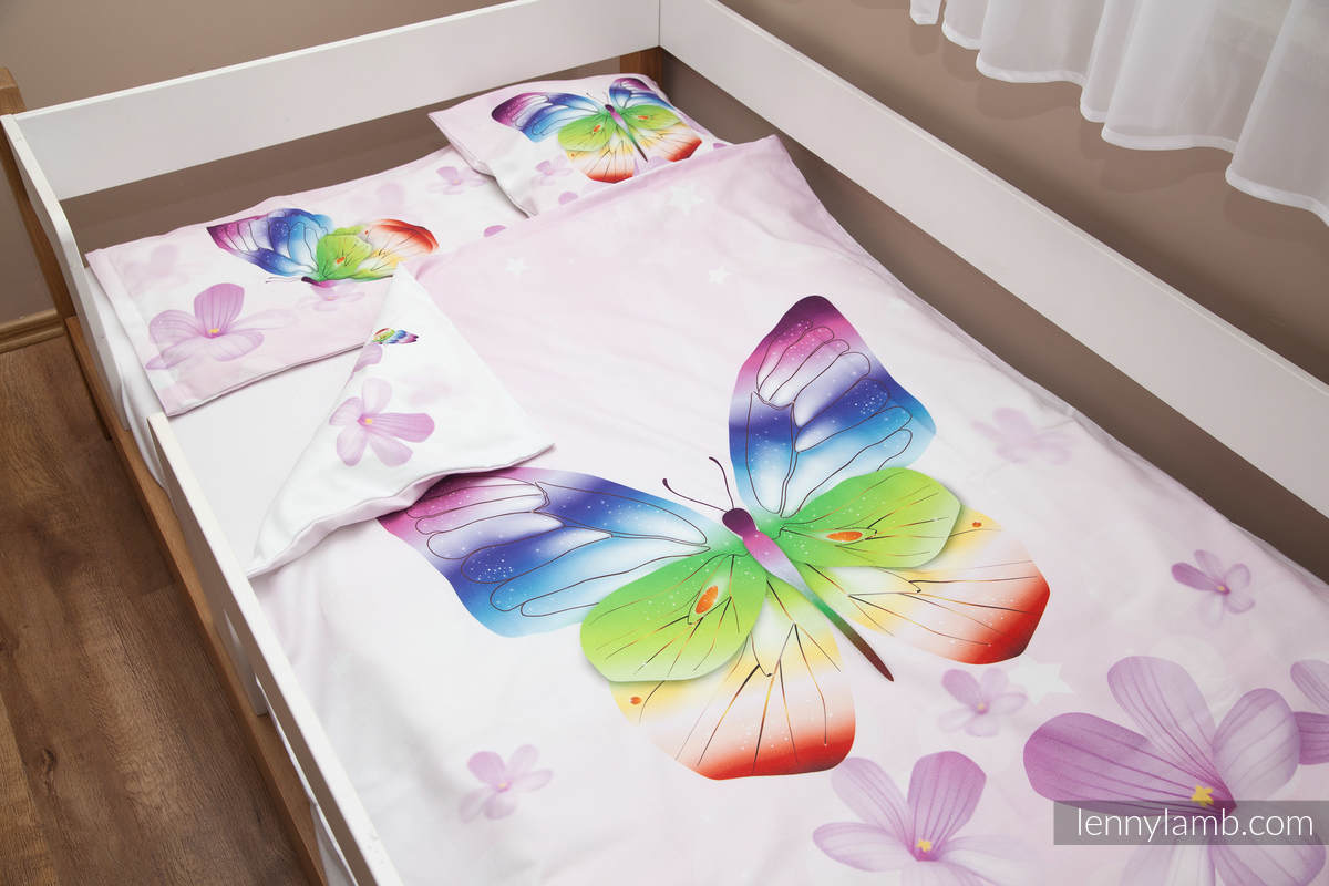 Baby Sheet Set - Butterflies (duvet cover 100x130cm, pillow 40x60cm,  little pillow40x40cm) (grade B) #babywearing