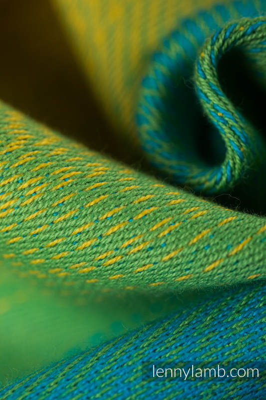 Nosidło Klamrowe ONBUHIMO z tkaniny żakardowej (100% bawełna), rozmiar Standard - TĘCZOWE DZIECKO #babywearing