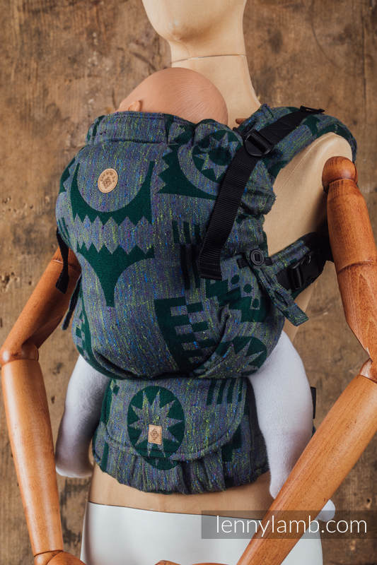 LennyUpGrade Carrier, Standard Size, jacquard weave, (43% tussah silk, 31% combed cotton, 9% merino wool, 9% cashmere, 8%mulberry silk) - EXPERIMENT no. 10 #babywearing