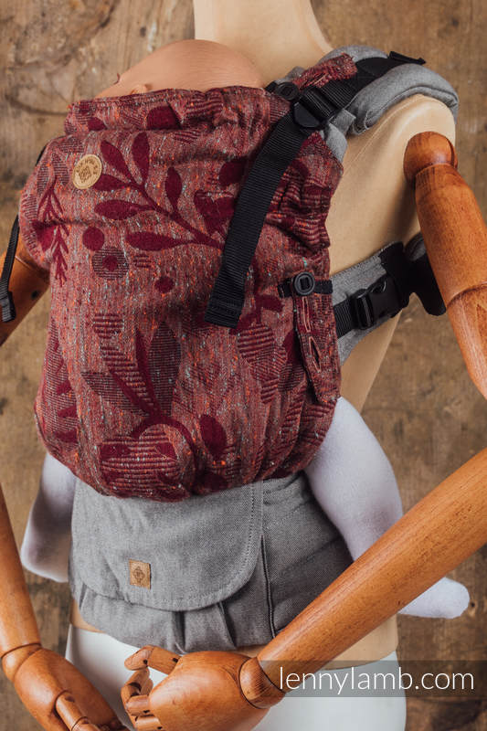 LennyUpGrade Carrier - CHOICE - EXPERIMENT no. 24 - Standard Size, jacquard weave, (43% tussah silk, 31% combed cotton, 9% merino wool, 9% cashmere, 8% mulberry silk) #babywearing