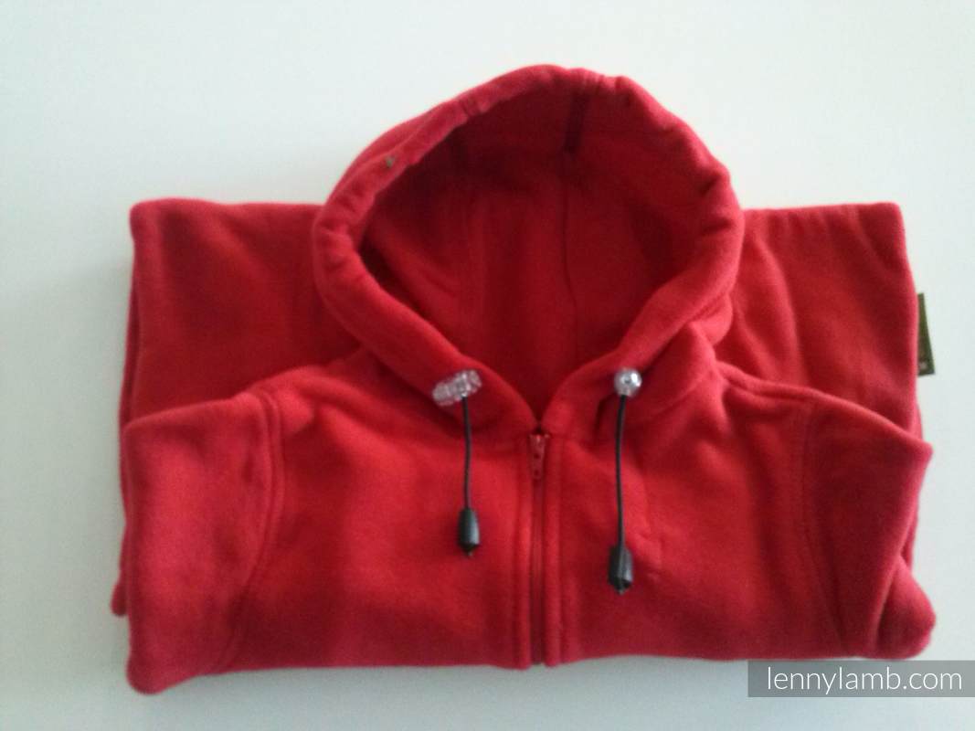 Fleece Baby Suit - size 68 - red (grade B) #babywearing