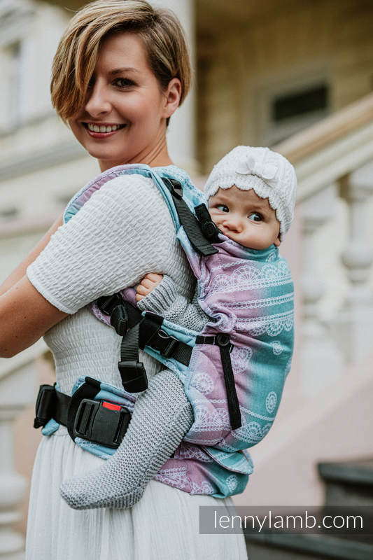 Porte-bébé LennyUpGrade, taille standard, jacquard, (91% Coton, 9% Tencel) - UNICORN LACE #babywearing