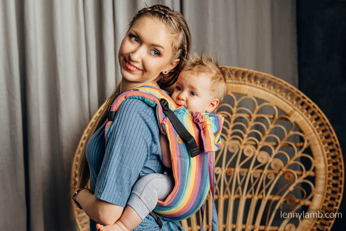 Nosidło Klamrowe ONBUHIMO z tkaniny skośno-krzyżowej (100% bawełna), rozmiar Standard - LUNA #babywearing