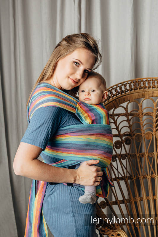 LennyHybrid Half Buckle Carrier, Standard Size, broken - twill weave 100% cotton - LUNA #babywearing