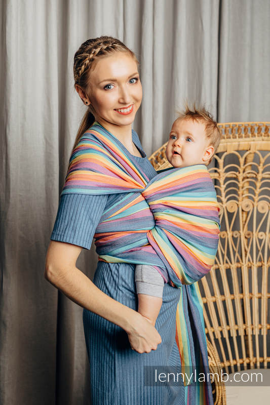 Baby Sling, Broken Twill Weave, 100% cotton - Luna - size S #babywearing