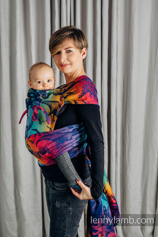 WRAP-TAI carrier Toddler with hood/ jacquard twill / 100% cotton - JURASSIC PARK - NEW ERA #babywearing