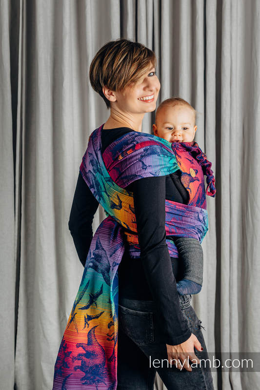 WRAP-TAI toddler avec capuche, jacquard/ 100 % coton - JURASSIC PARK - NEW ERA #babywearing
