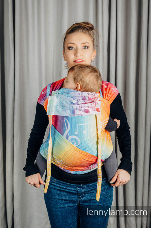 WRAP-TAI carrier Toddler with hood/ jacquard twill / 100% cotton / SYMPHONY RAINBOW LIGHT  #babywearing