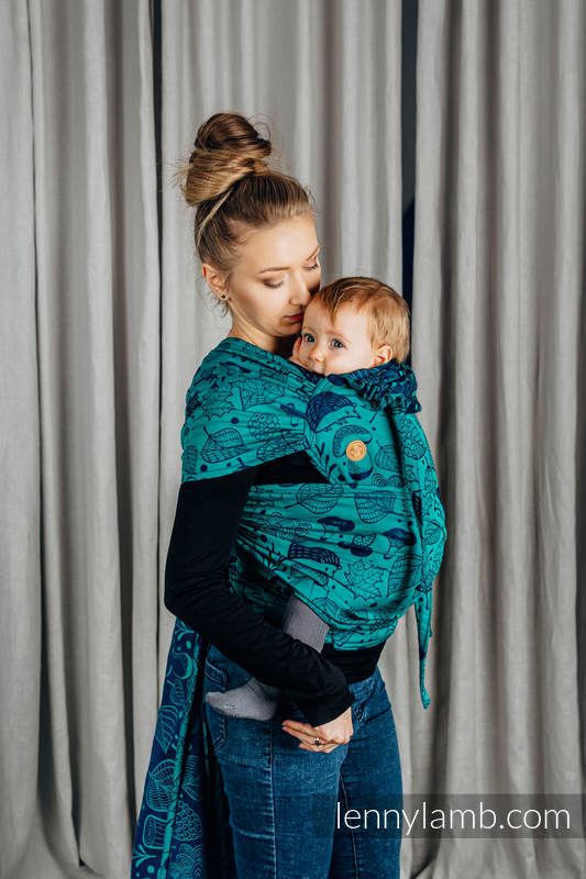 WRAP-TAI carrier Toddler with hood/ jacquard twill / 100% cotton / UNDER THE LEAVES #babywearing