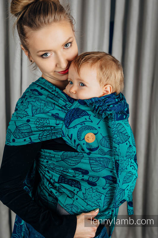 WRAP-TAI toddler avec capuche, jacquard/ 100 % coton / UNDER THE LEAVES #babywearing