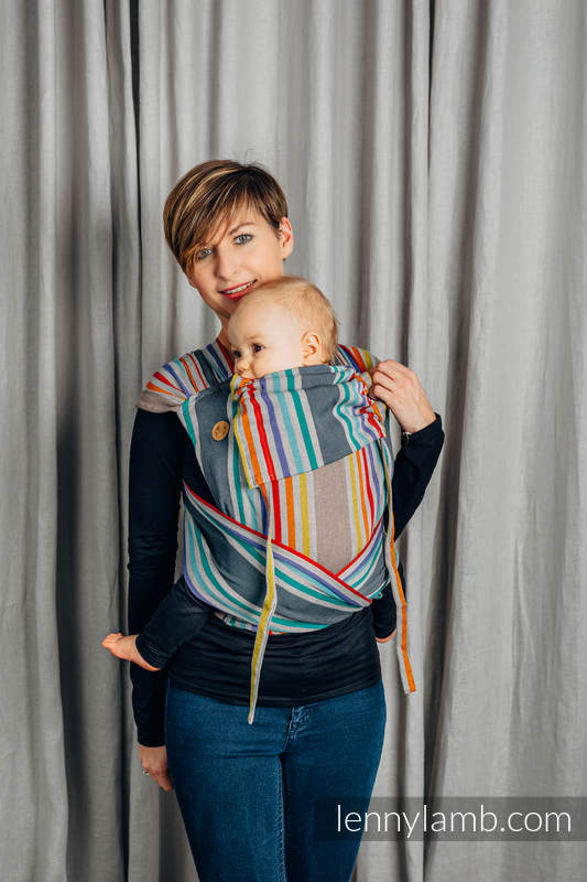 WRAP-TAI portabebé Mini, sarga cruzada - 100% algodón - con capucha - OASIS #babywearing