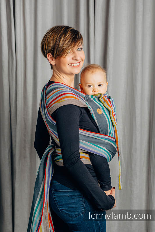 Wrap-Tai Tragehilfe Mini / Kreuzköper-Bindung / 100% Baumwolle / mit Kapuze /  OASIS #babywearing