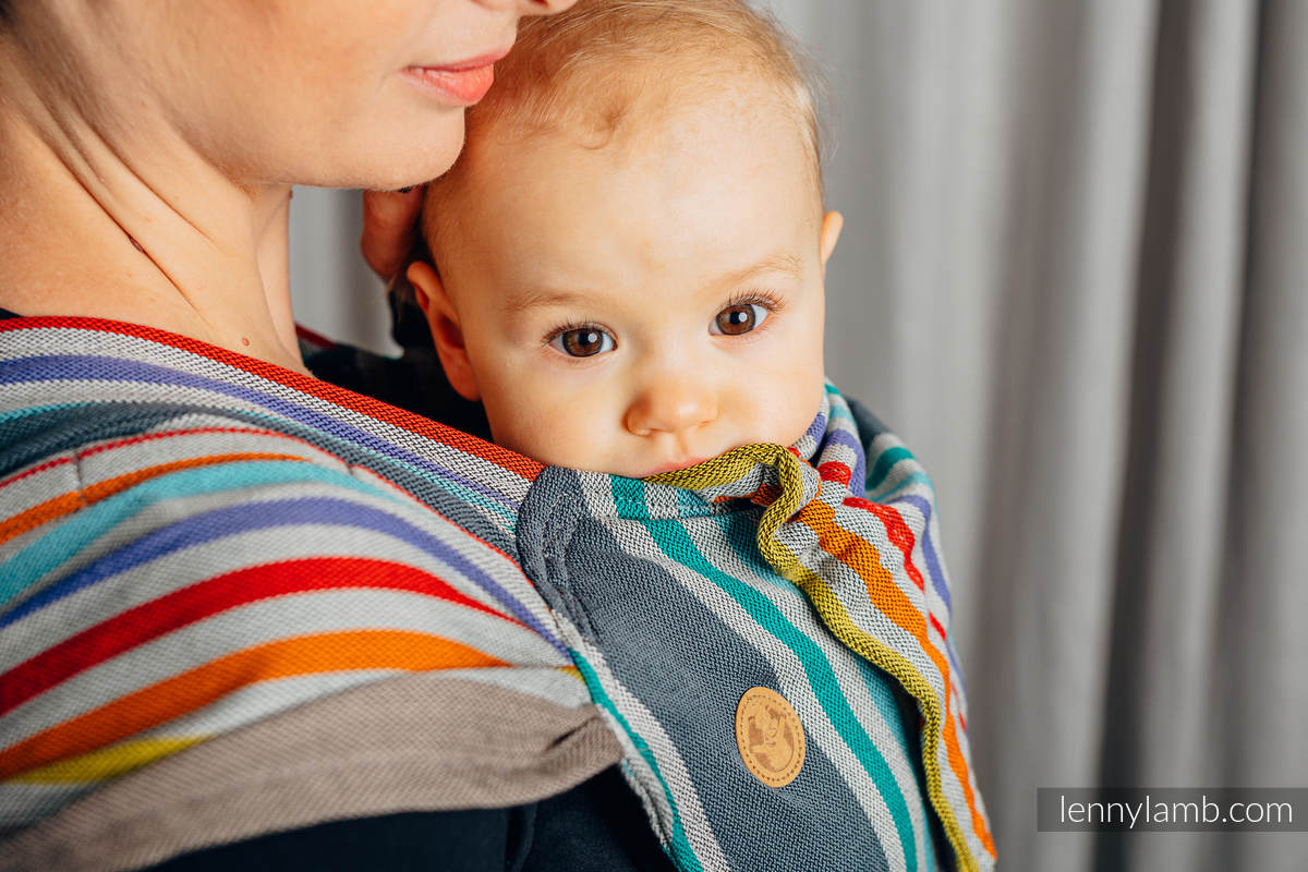 Wrap-Tai Tragehilfe Toddler / Kreuzköper-Bindung / 100% Baumwolle / mit Kapuze / OASIS #babywearing