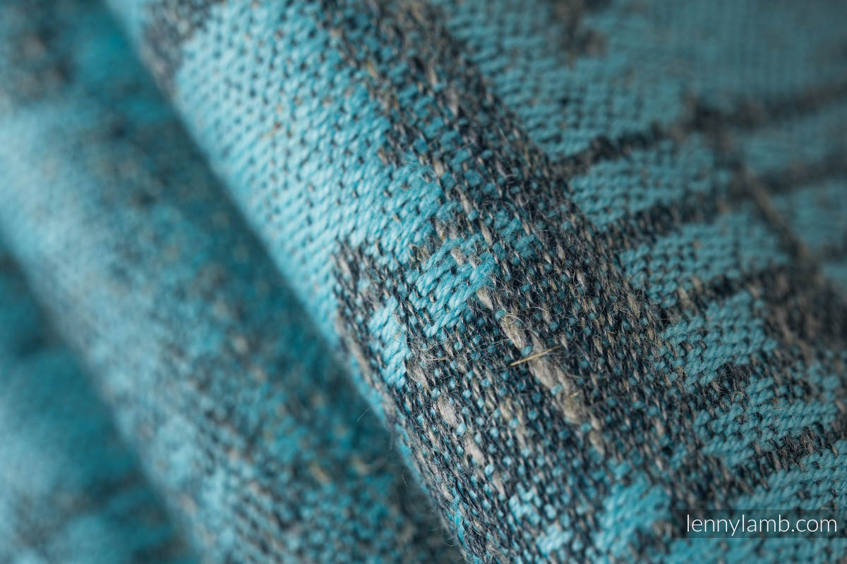 Nosidło Klamrowe ONBUHIMO  z tkaniny żakardowej, (74% bawełna, 13% len, 13% modal), rozmiar standard - SYMFONIA - BLUE MOON #babywearing
