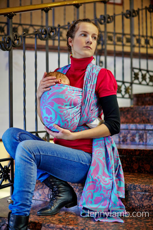 :WVJ_S_TWSTD_LVS_TRQS_PNK_OTLT #babywearing