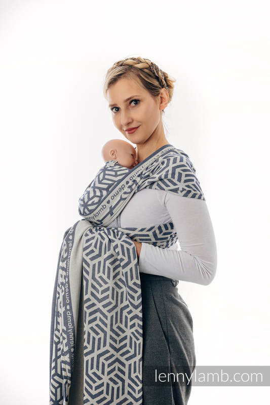 Baby sling for babies with low birthweight, Jacquard Weave, 100% cotton - FOR PROFESSIONAL USE EDITION - CHERISH 1.0 - size L #babywearing