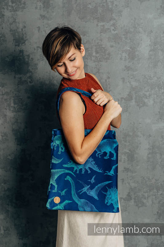 Shopping bag made of wrap fabric (100% cotton) - JURASSIC PARK - EVOLUTION  #babywearing