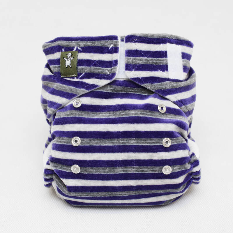 Pieluszka Wielorazowa Szara FIT - Pluszowa #babywearing
