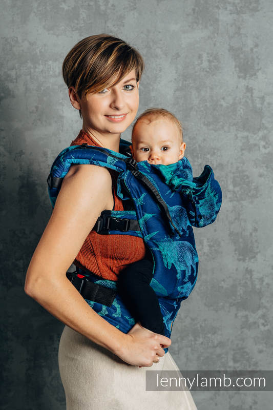 Porte-bébé ergonomique LennyGo, taille baby, jacquard 100 % coton, JURASSIC PARK - EVOLUTION #babywearing