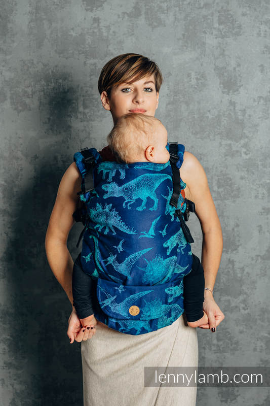 Mochila LennyUpGrade, talla estándar, tejido jaqurad 100% algodón - JURASSIC PARK - EVOLUTION #babywearing
