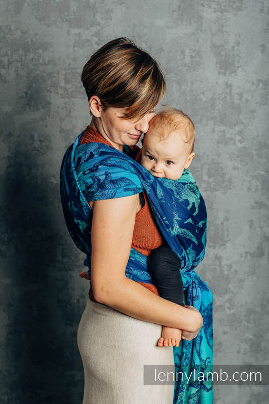 Baby Wrap, Jacquard Weave (100% cotton) - JURASSIC PARK - EVOLUTION - size XL #babywearing