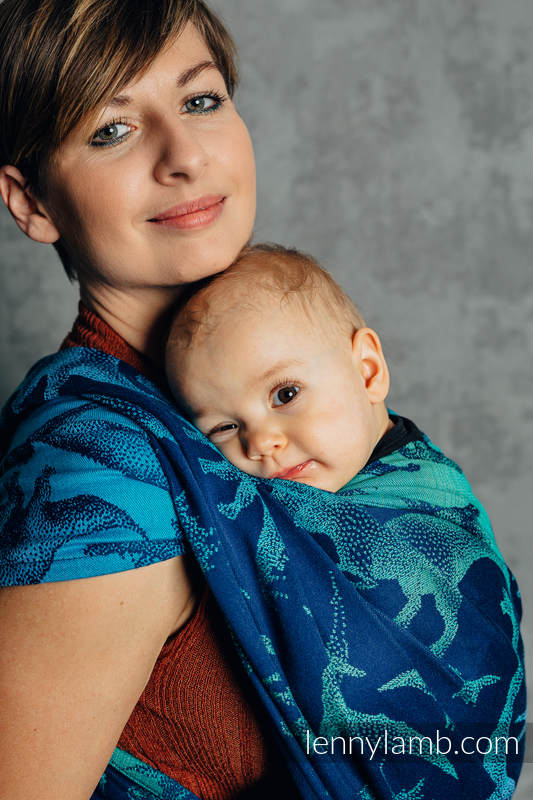 Baby Wrap, Jacquard Weave (100% cotton) - JURASSIC PARK - EVOLUTION - size M #babywearing