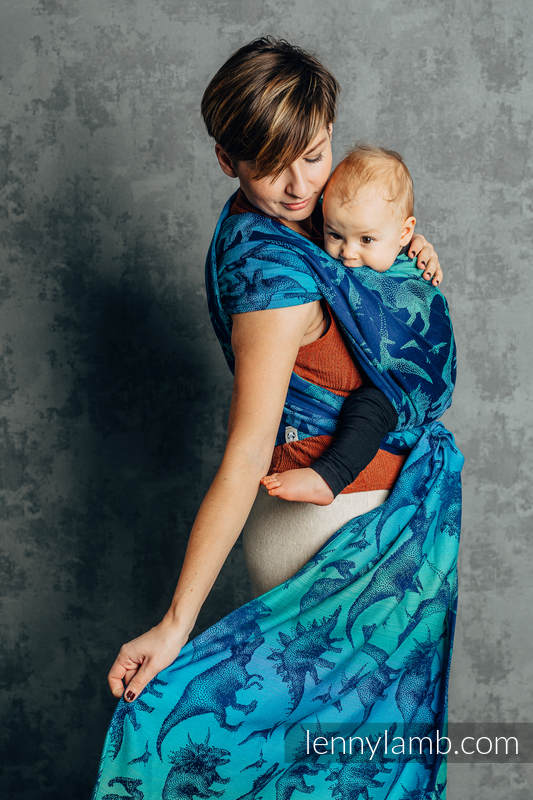 Baby Wrap, Jacquard Weave (100% cotton) - JURASSIC PARK - EVOLUTION - size M #babywearing