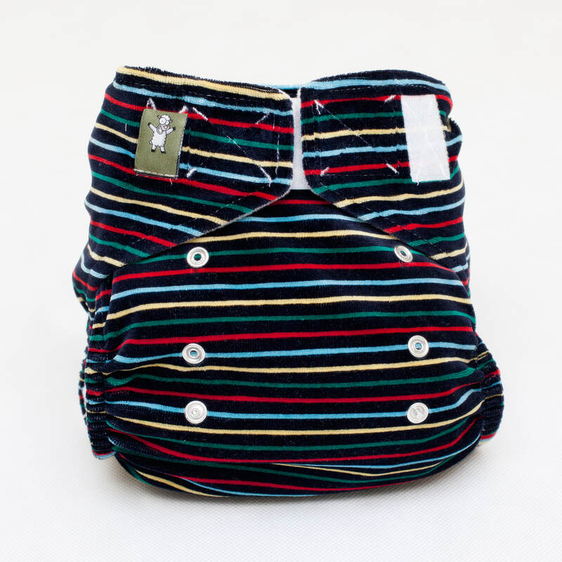 Pieluszka Wielorazowa Czarna FIT - Pluszowa #babywearing