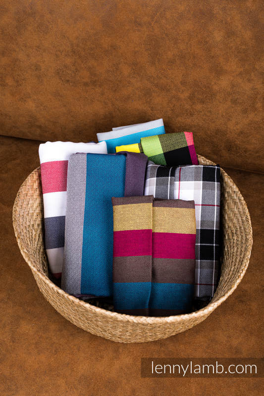Multicolor Scraps of wrap materials (cross-twill fabrics) #babywearing