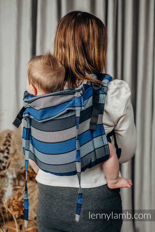 Onbuhimo de Lenny, taille toddler, sergé brisé (100 % coton) - WATERFALL (grade B) #babywearing