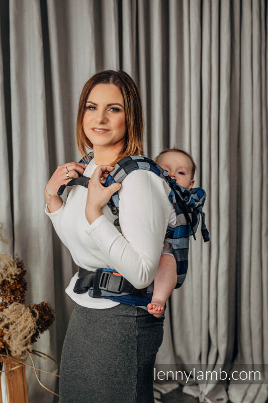 Nosidełko Ergonomiczne LennyGo z tkaniny skośnokrzyżowej 100% bawełna , rozmiar Baby - WODOSPAD  #babywearing