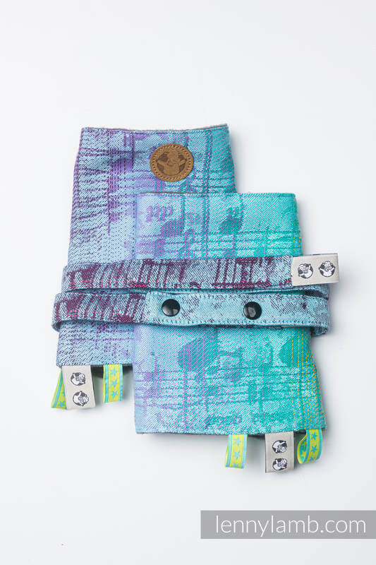 Drool Pads & Reach Straps Set, (60% cotton, 40% polyester) - SYMPHONY - DAYDREAM #babywearing