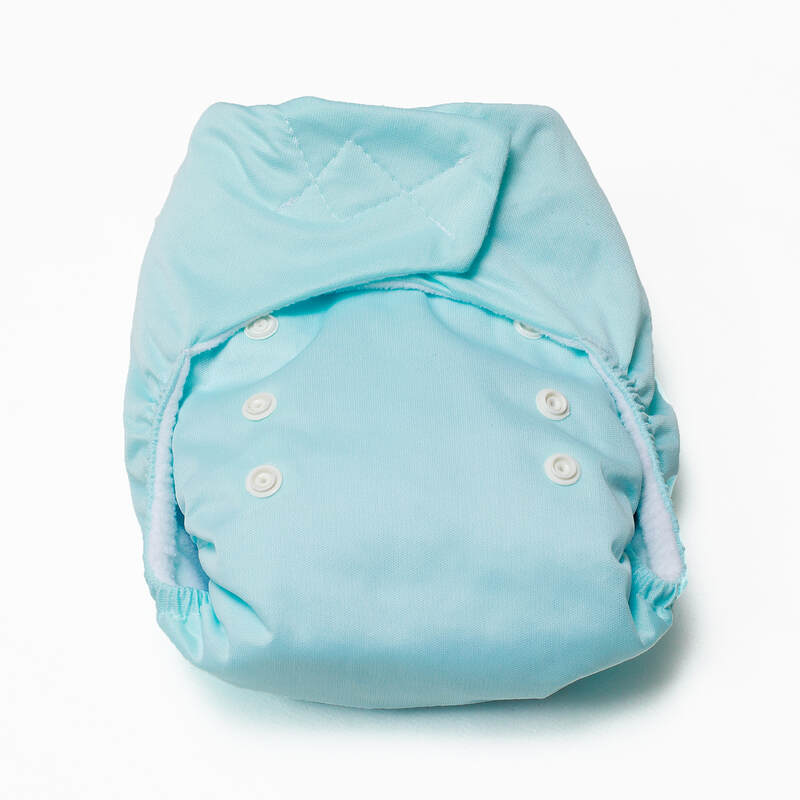 Pieluszka Wielorazowa FIT - Membrana - Niebieska #babywearing