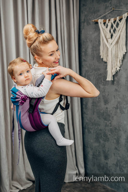 Nosidło Klamrowe ONBUHIMO splot diamentowy (100% bawełna), rozmiar Standard - NORWESKI DIAMENT #babywearing