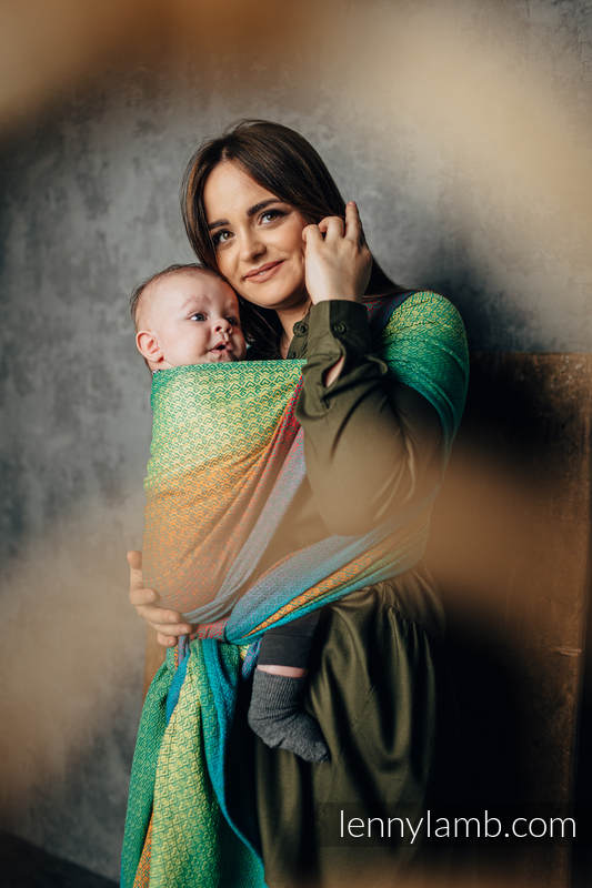 Baby Wrap, Jacquard Weave (100% cotton) - LITTLELOVE JUNGLE - size L #babywearing