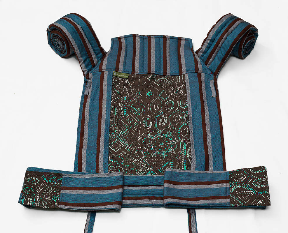 Nosidełko dla dzieci MEI-TAI, bawełna skośno-krzyżowa z kapturkiem #babywearing