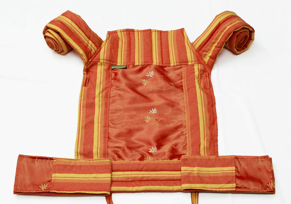 Nosidełko dla dzieci MEI-TAI, bawełna skośno-krzyżowa z kapturkiem #babywearing
