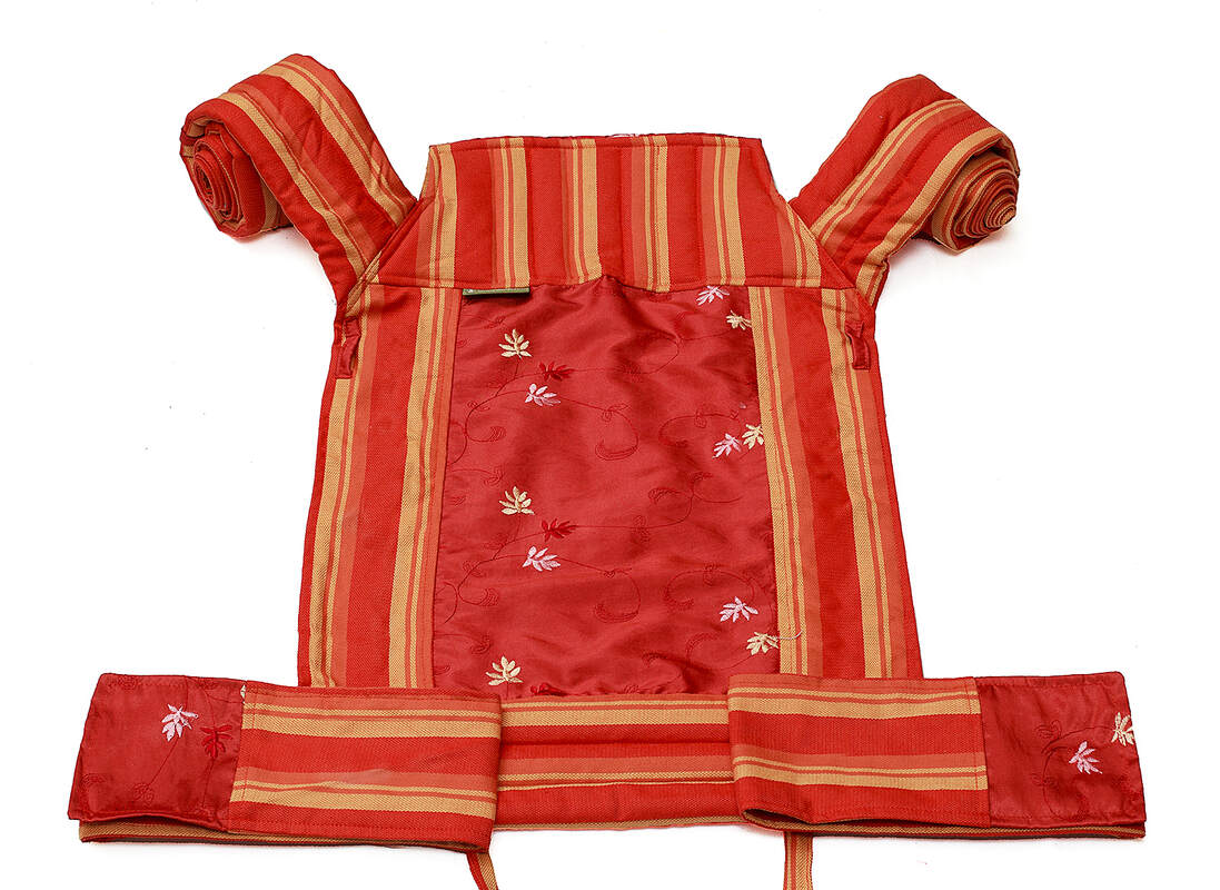 Nosidełko dla dzieci MEI-TAI, bawełna skośno-krzyżowa z kapturkiem #babywearing