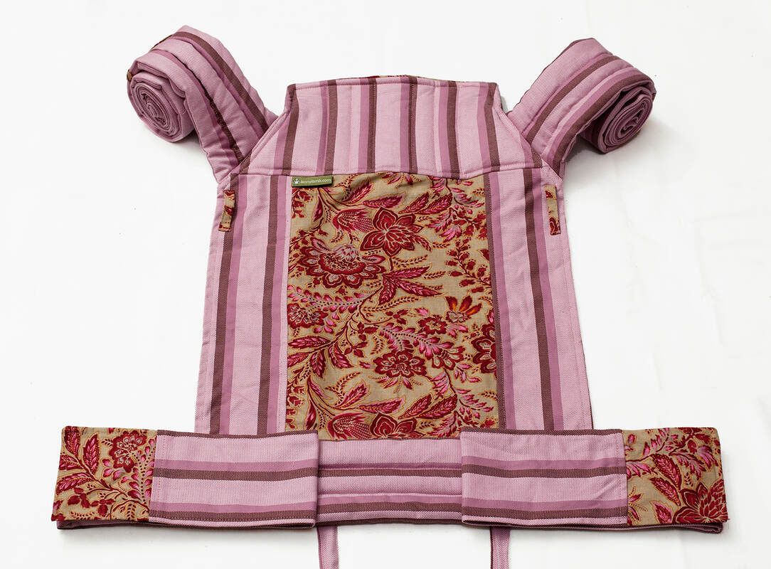 Nosidełko dla dzieci MEI-TAI, bawełna skośno-krzyżowa z kapturkiem #babywearing