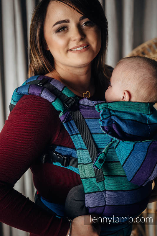 LennyGo Porte-bébé ergonomique, taille bébé, sergé brisé 100 % coton, PROMENADE  #babywearing