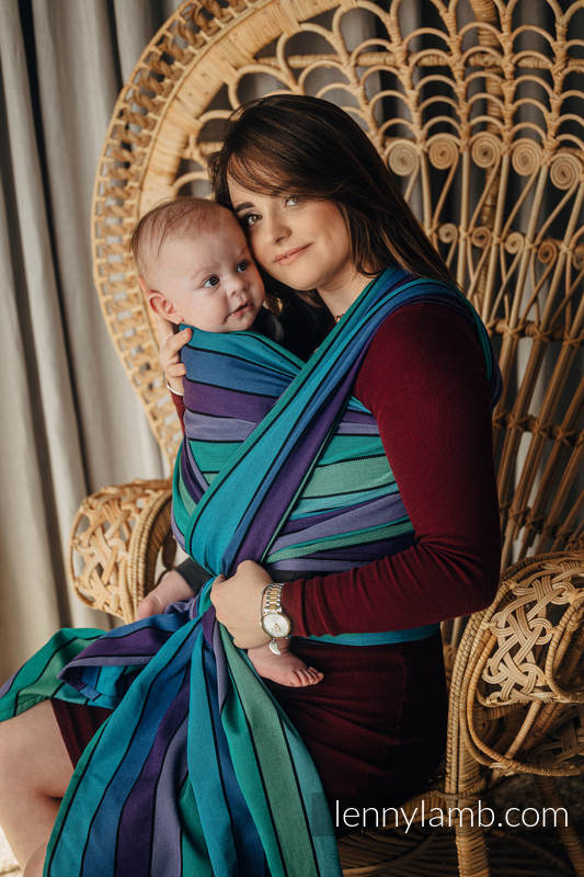 Baby Sling, Broken Twill Weave, (100% cotton) - PROMENADE - size L #babywearing