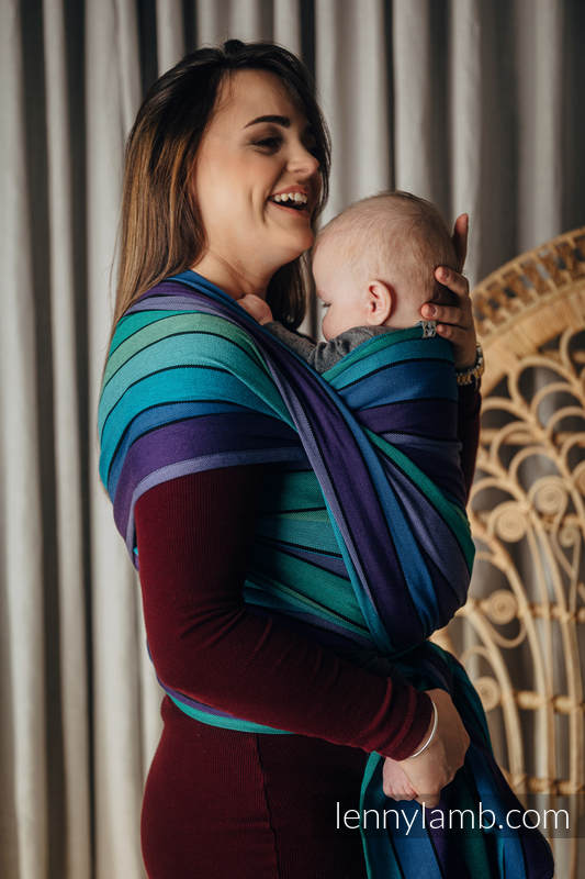 Baby Sling, Broken Twill Weave, (100% cotton) - PROMENADE - size XL #babywearing