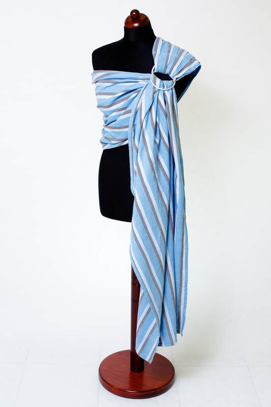 Ring Sling  - 100% Cotton - Broken Twill Weave -  Blue Morning #babywearing
