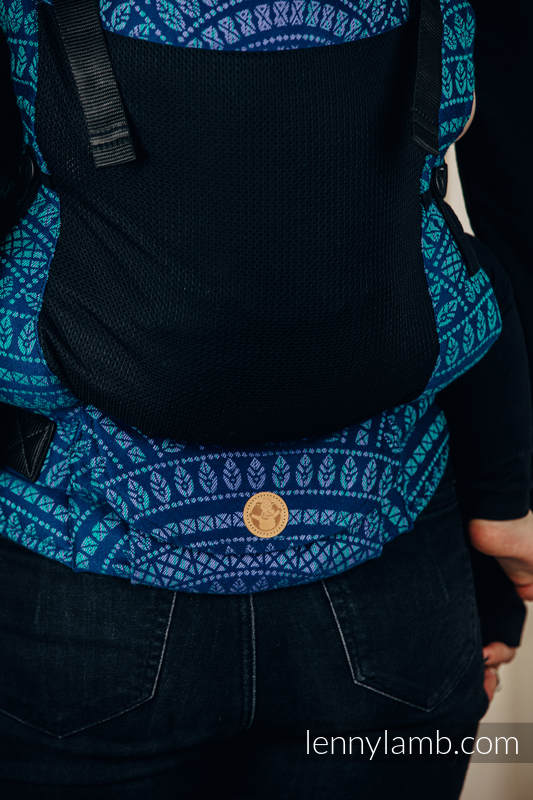 LennyUpGrade Mesh Carrier, Standard Size, jacquard weave (75% cotton, 25% polyester) - PEACOCK'S TAIL PROVANCE #babywearing