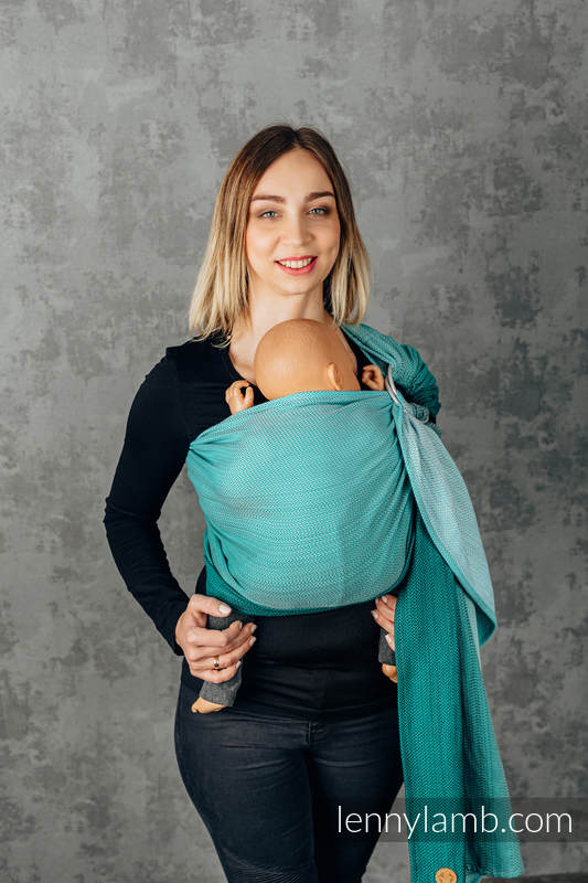 Ringsling, Jacquard Weave (100% cotton), with gathered shoulder - FOR PROFESSIONAL USE EDITION - ENTWINE - standard 1.8m #babywearing