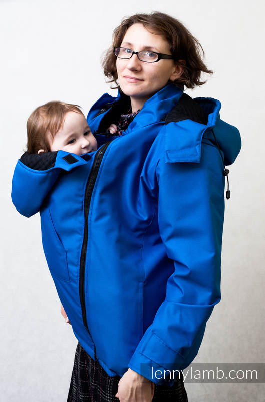 Babywearing Coat - size L - blue (grade B) #babywearing