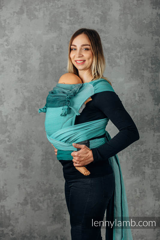 WRAP-TAI carrier Mini with hood/ herringbone twill / 100% cotton / FOR PROFESSIONAL USE EDITION - ENTWINE #babywearing